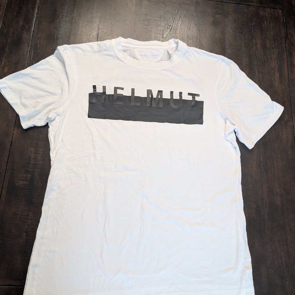 Helmut Lang Men's Graphic Logo T-Shirt – Medium